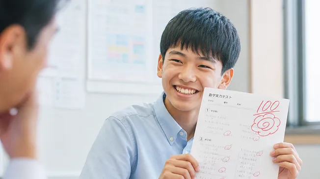 まんてん塾で学ぶ生徒の様子